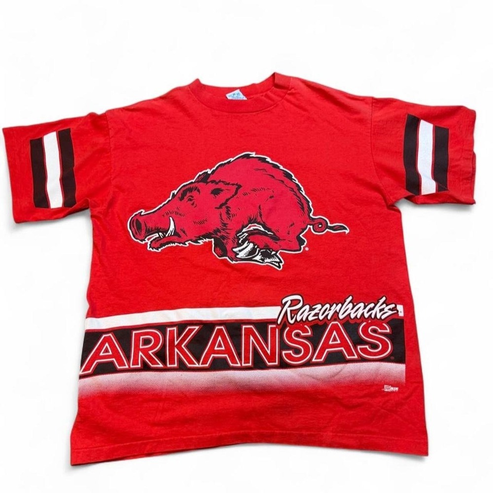 Vintage Arkansas Razorbacks Salem Sportswear double sided tshirt large